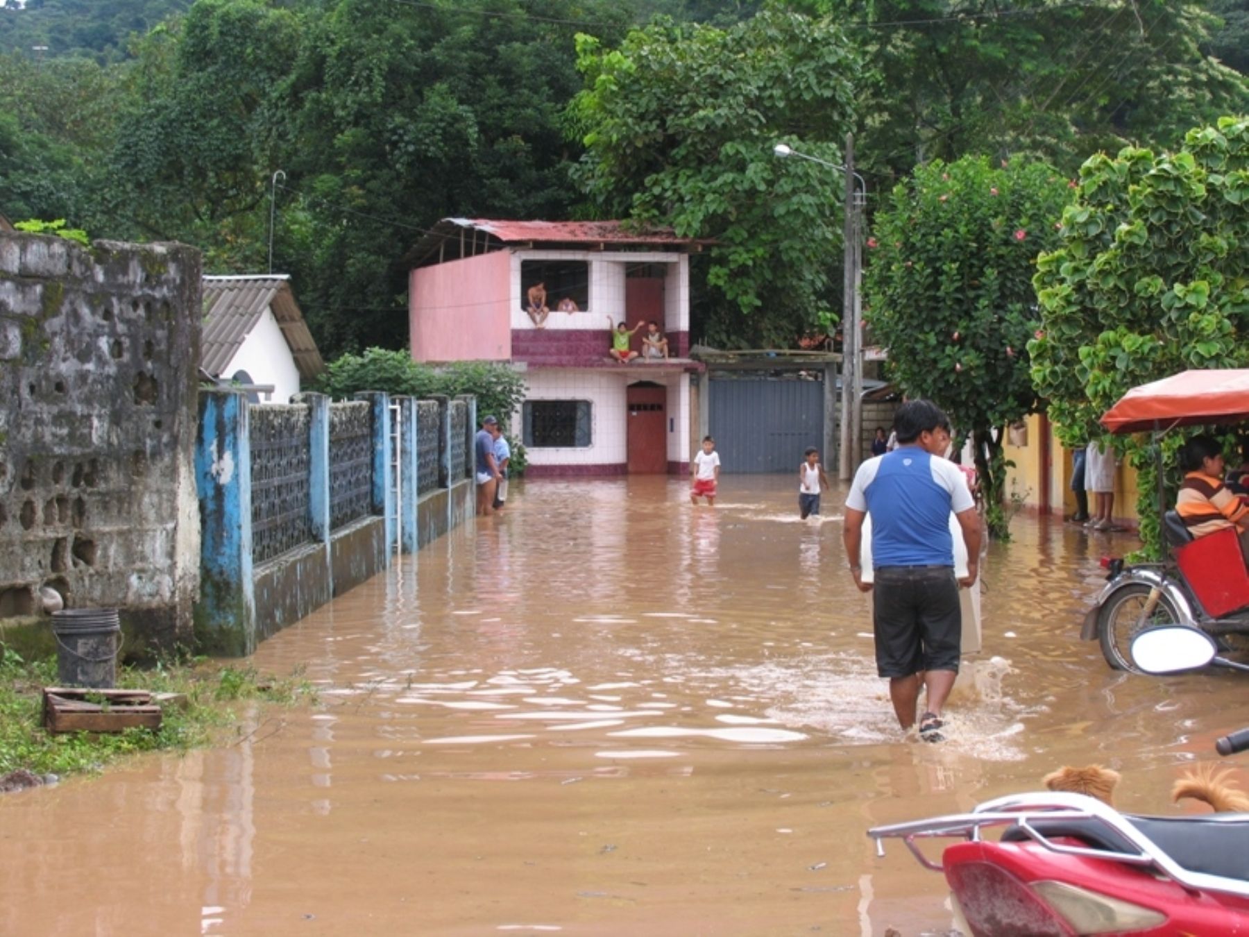 Desborde del río Huallaga en Tingo María. Foto: ANDINA/Gobierno regional de Huánuco.