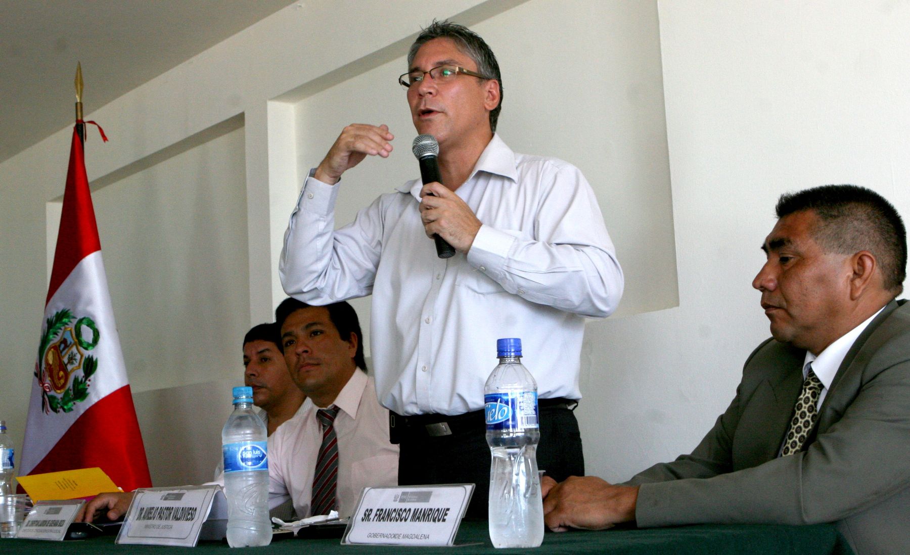Ministro de Justicia, Aurelio Pastor. Foto: ANDINA/Jorge Paz