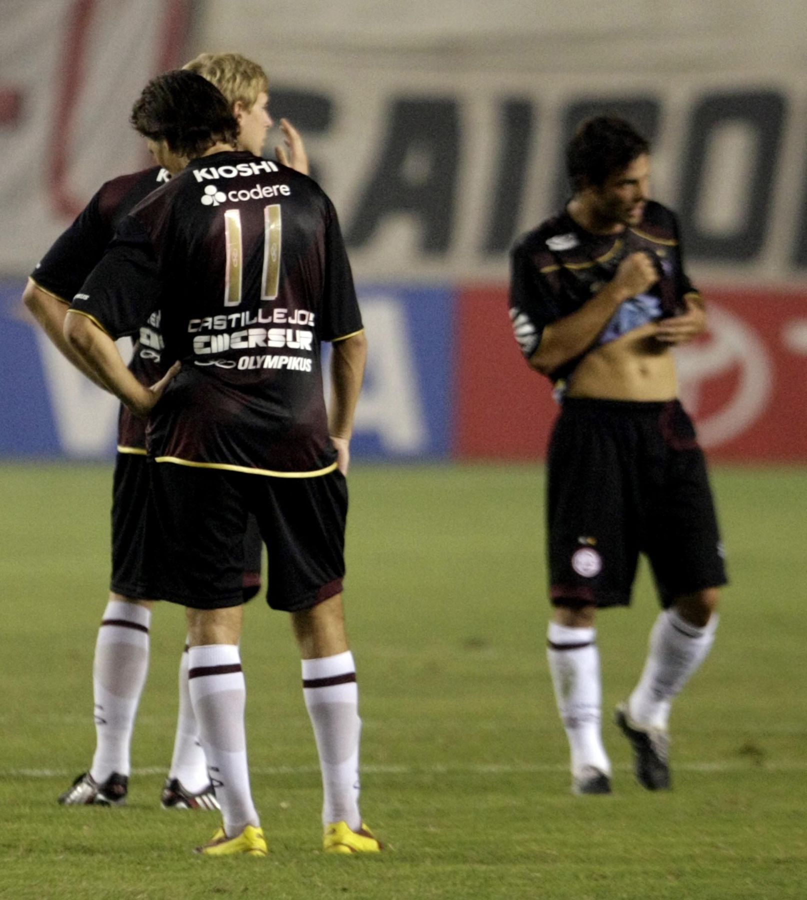 Partido entre las escuadras de Universitario de Deportes y Lanus de Argentina, por la Copa Libertadores. 
Foto: ANDINA / Alberto Orbegoso