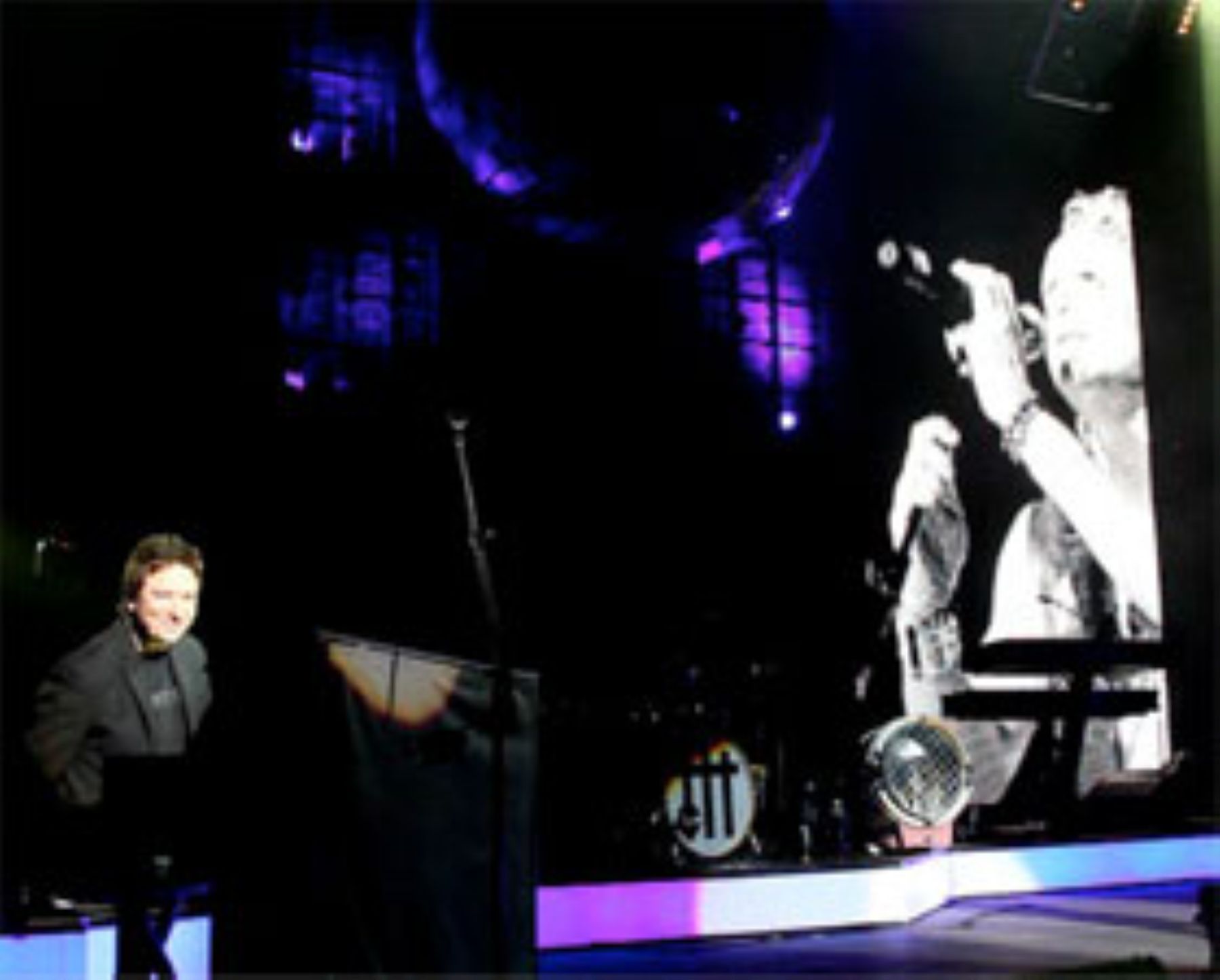 Alan Wilder durante presentación con Depeche Mode. Foto: Internet.