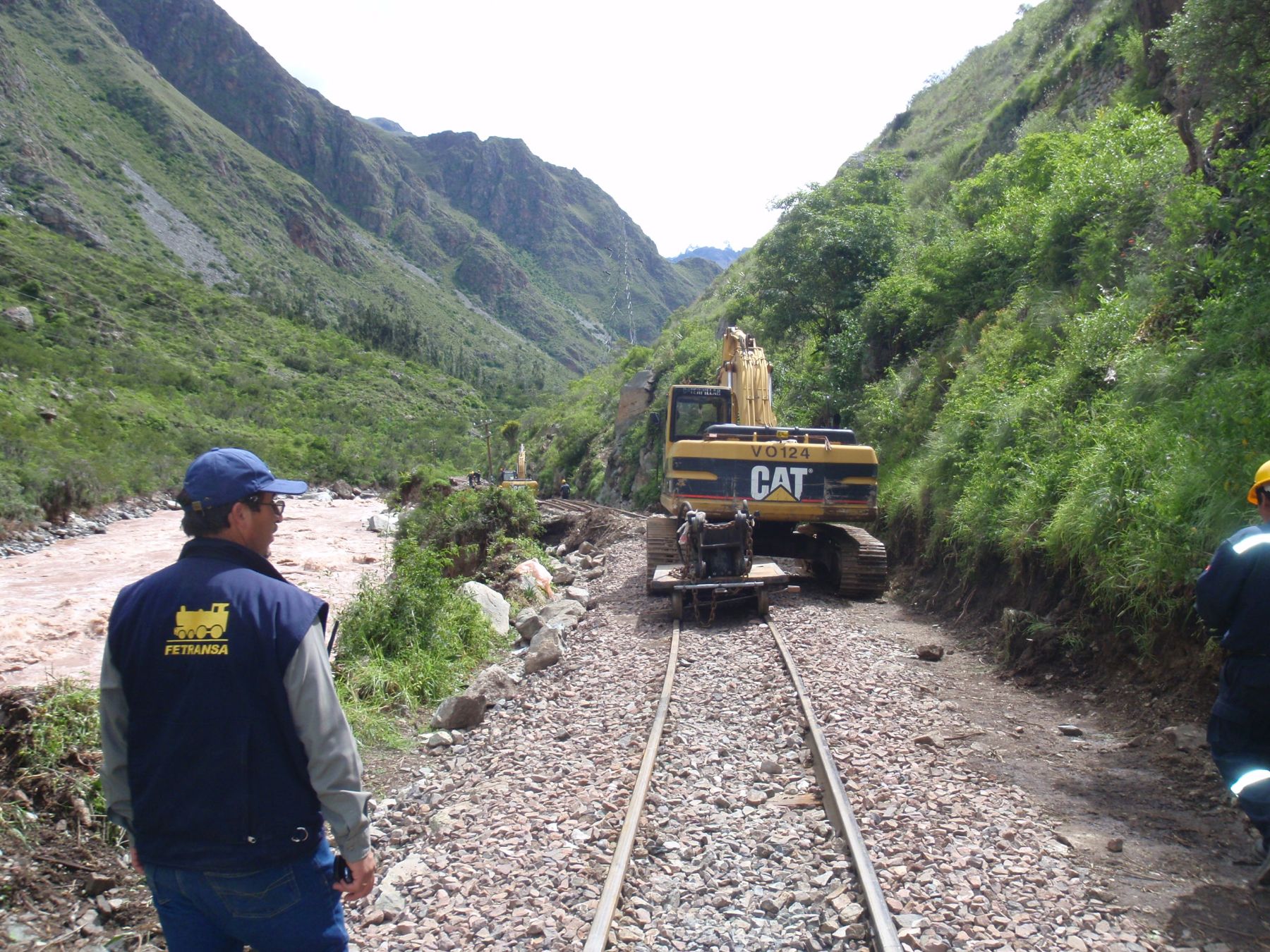 Avanzan trabajos en la vía férrea Cusco-Machu Picchu. Foto: FTSA.