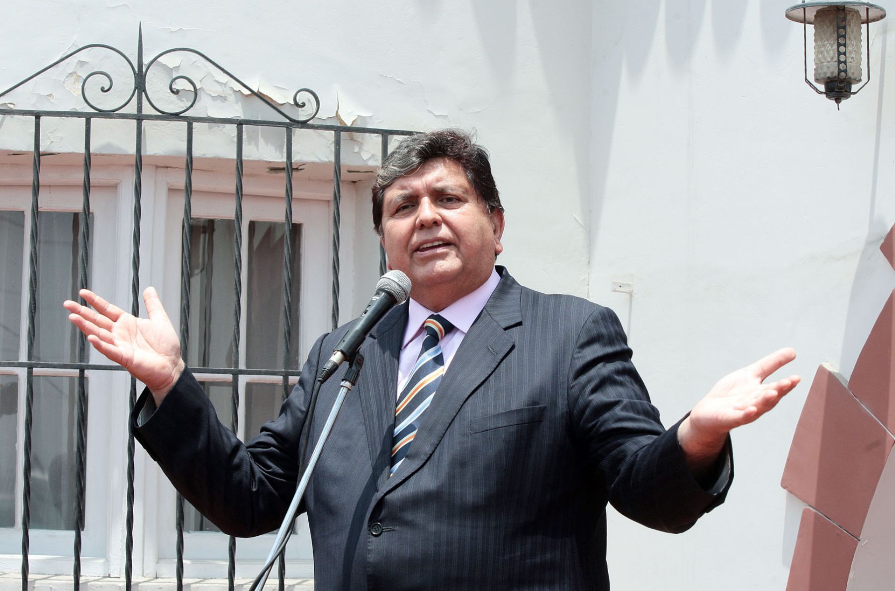 El presidente de la República, Alan García Pérez. Foto: ANDINA/Carlos Lezama.