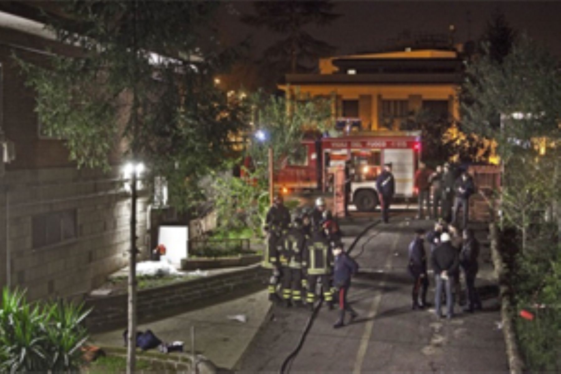 Incendio en el local "Sabor Latino", en el barrio de San Giovanni, en Roma. Foto: ANDINA/La Repubblica
