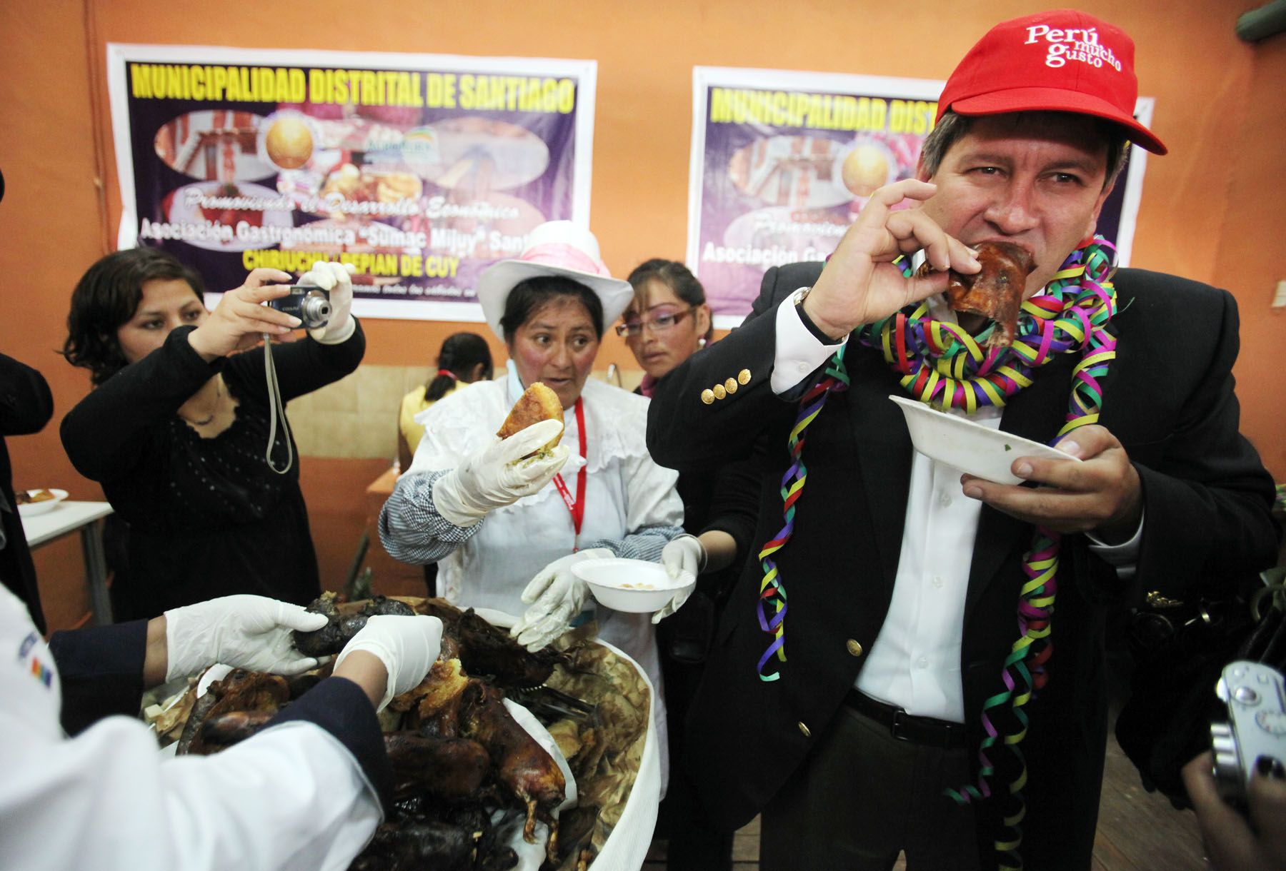 El Ministro de Comercio Exterior y Turismo, Martín Pérez, Inaugura la Feria Gastronomica "Perú Mucho Gusto" en la Ciudad del Cusco.Foto: ANDINA/Carlos Lezama