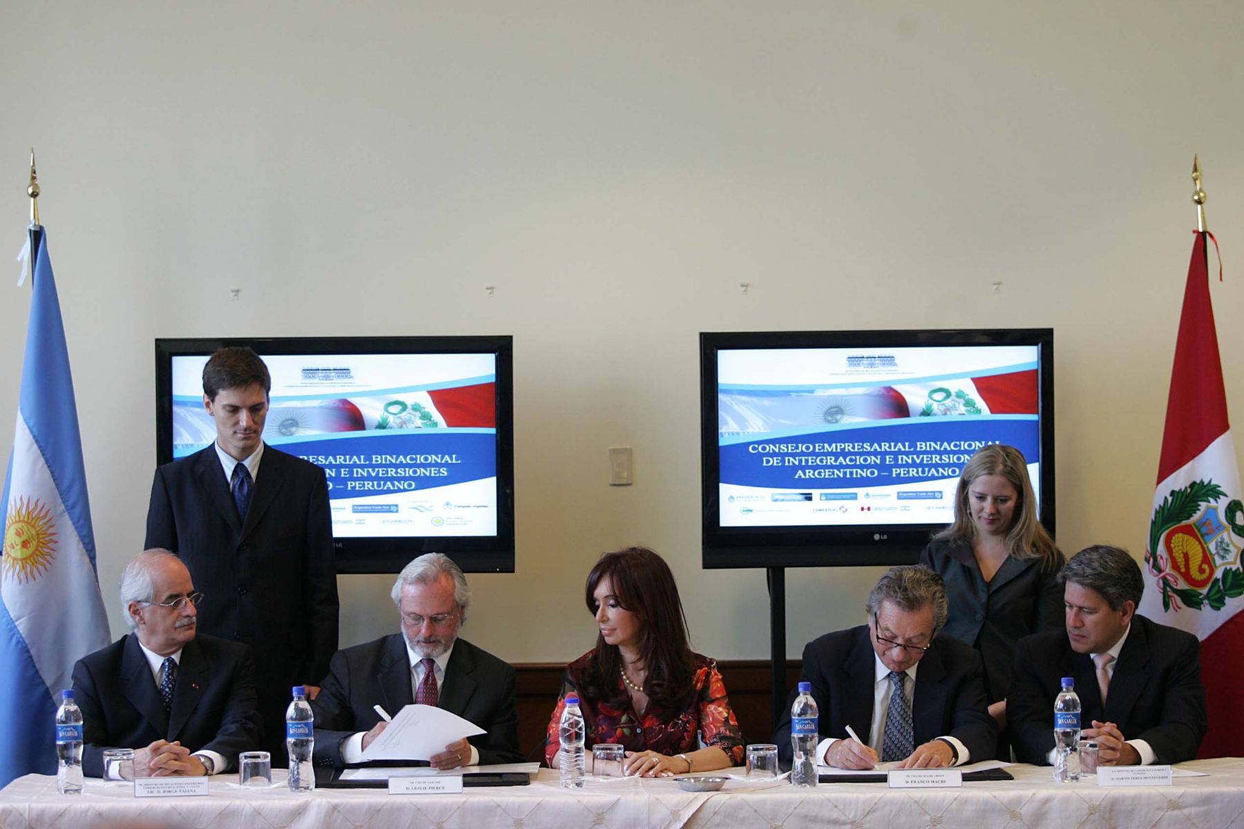 Presidenta de Argentina, Cristina Fernández, participó en la firma de convenio y de la creación del Consejo Empresarial Peruano - Argentino. Foto: ANDINA/Rubén Grández