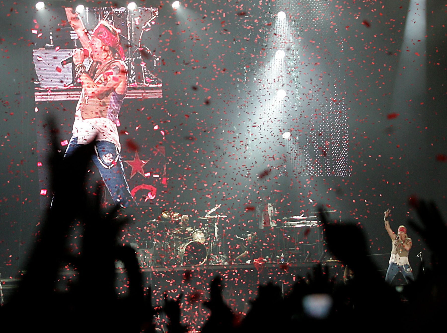 Concierto de Guns N´ Roses en el monumental. Foto: ANDINA/Rubén Grández