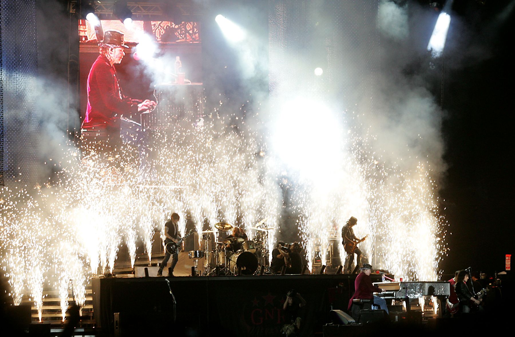 Concierto de Guns N´ Roses en el monumental. Foto: ANDINA/Rubén Grández