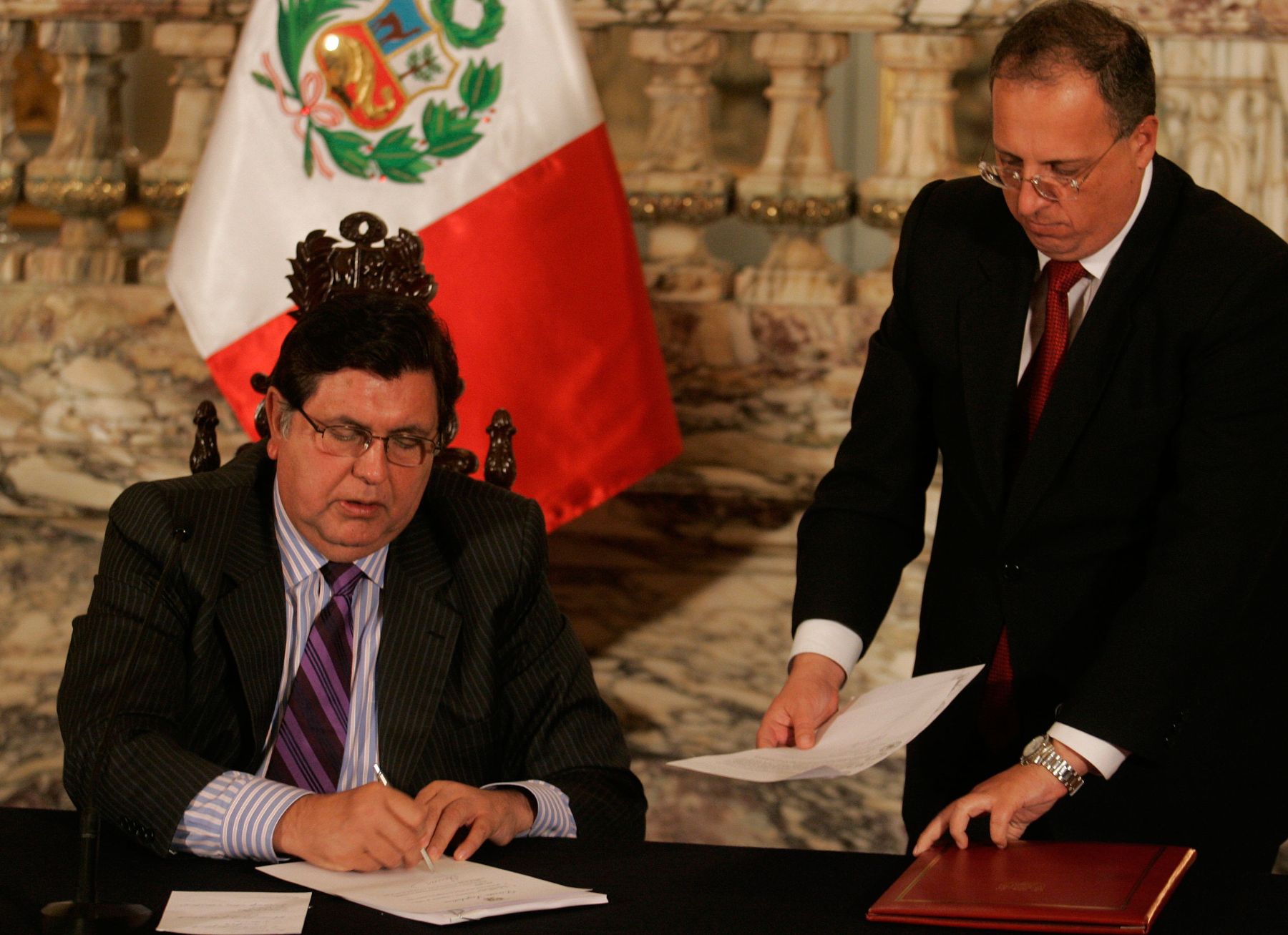 Peruvian President Alan Garcia.
