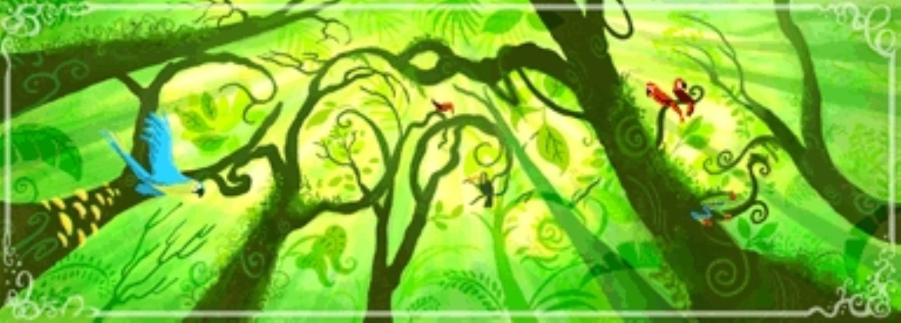 Google dedica su portada a celebrar el Día de la Tierra.
