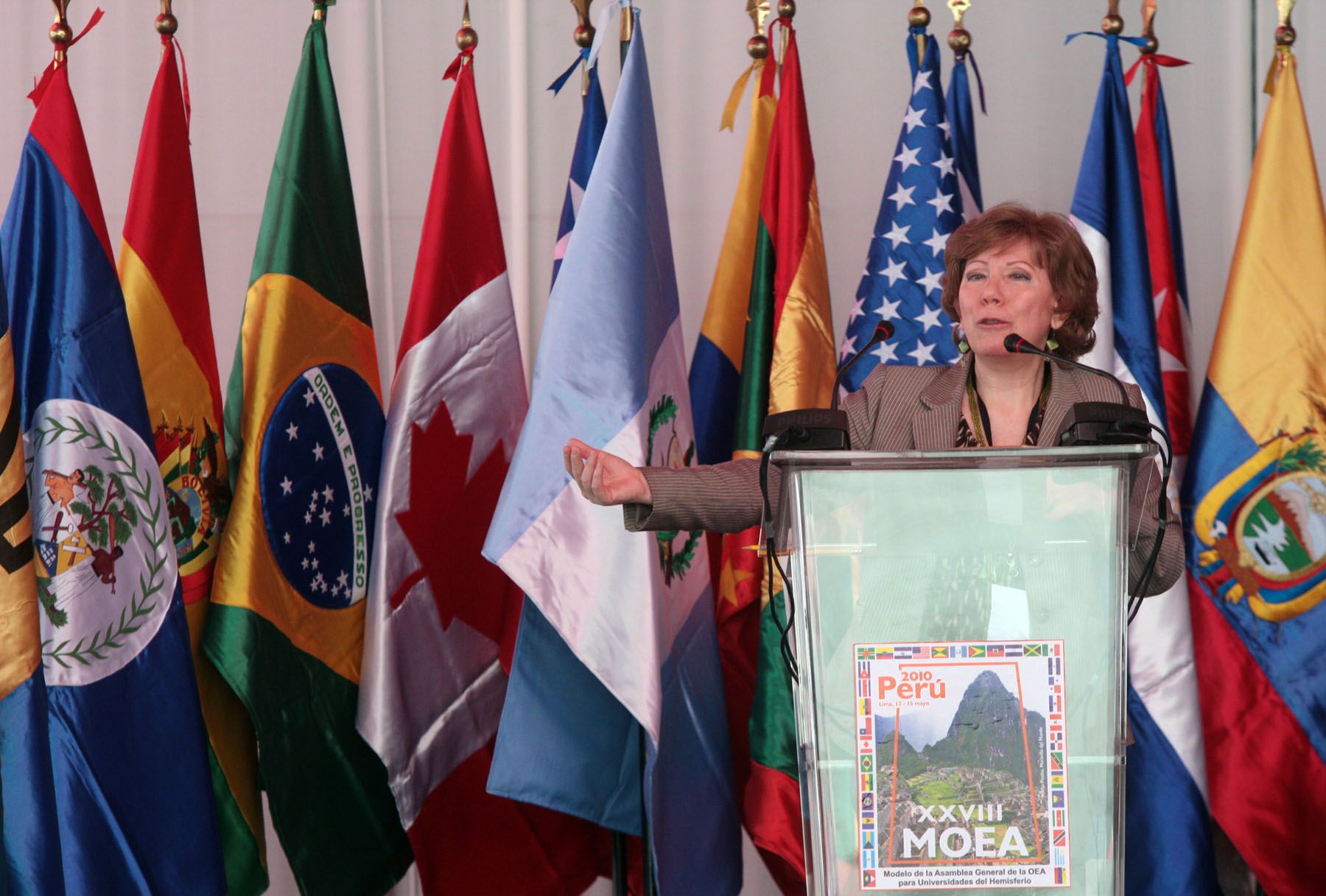 Nelly Robinson Coordinadora de la Asamblea General de la Organización de Estados Americanos (MOEA), Foto: ANDINA/Carlos Lezama