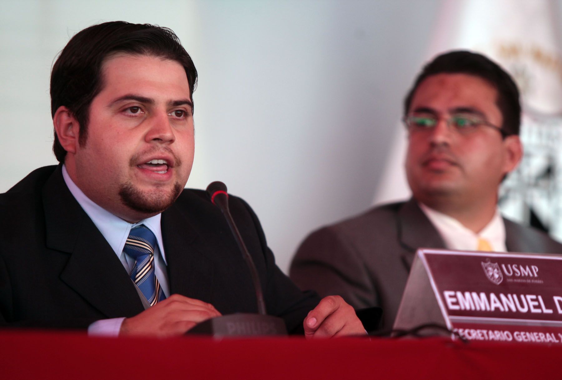 Emmanuel Diet, Secretario General ,del MOEA, participa en el 28 Modelo de la Asamblea General de la Organización de Estados Americanos (MOEA), Foto: ANDINA/Carlos Lezama