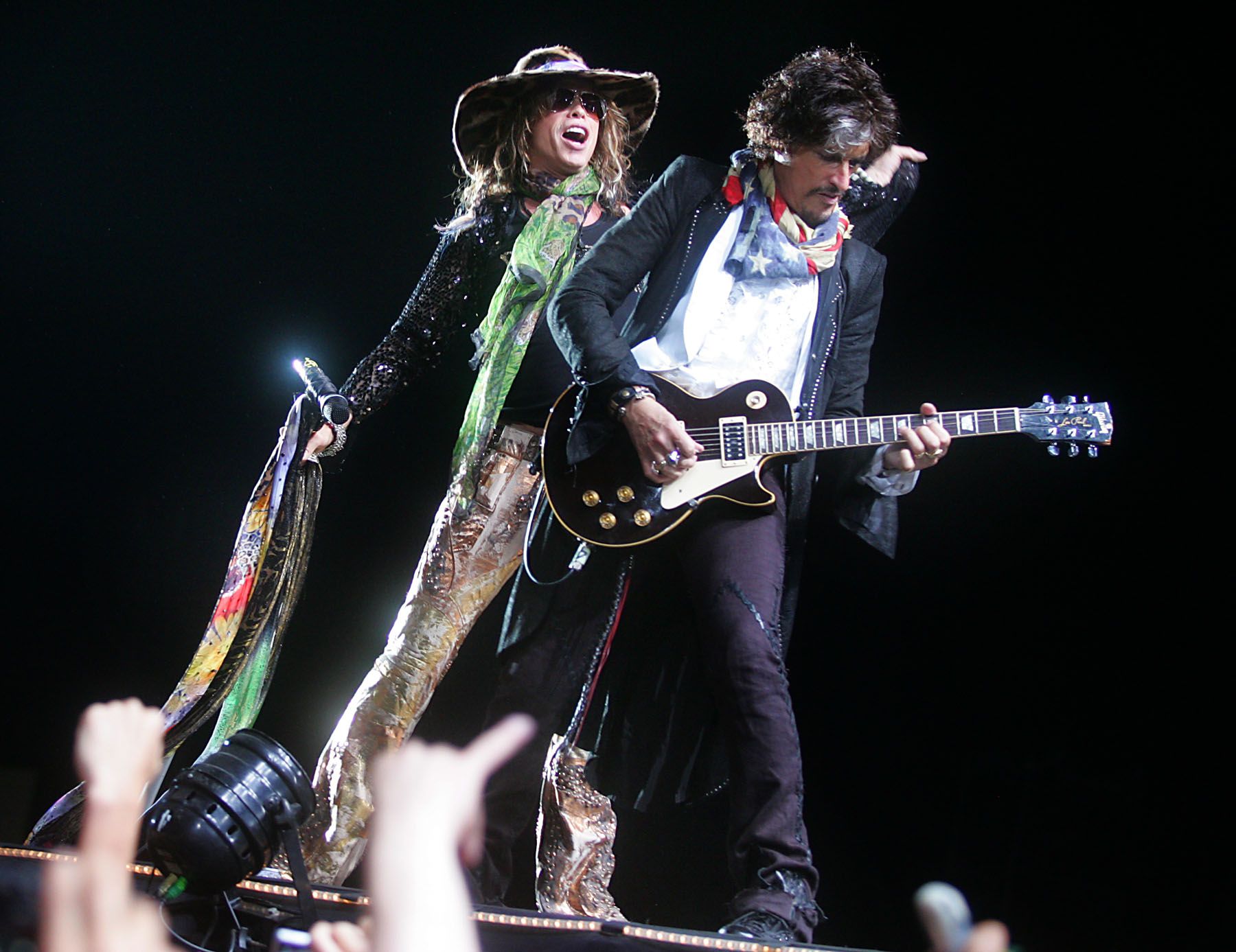 Concierto de la banda estadounidesnse Aerosmith en la esplanada del estado Monumental. Foto: ANDINA/Rubén Grández