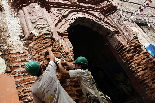 Obras de restauración. Foto: ANDINA/Rocío Farfán