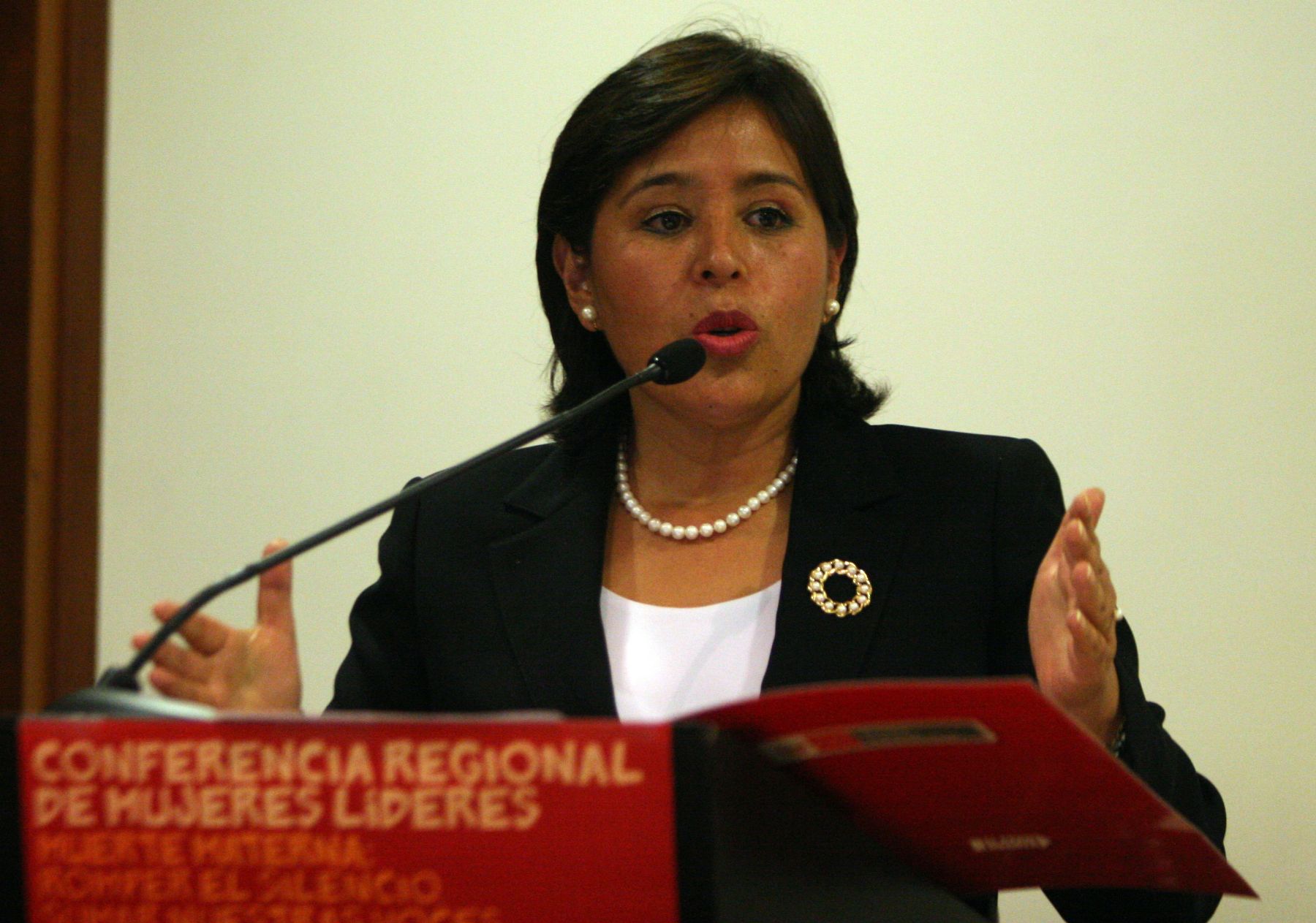 Ministra de la Mujer, Nidia Vilchez, participa de Conferencia Regional de Mujeres Líderes en Miraflores.Foto: ANDINA/Héctor Vinces.