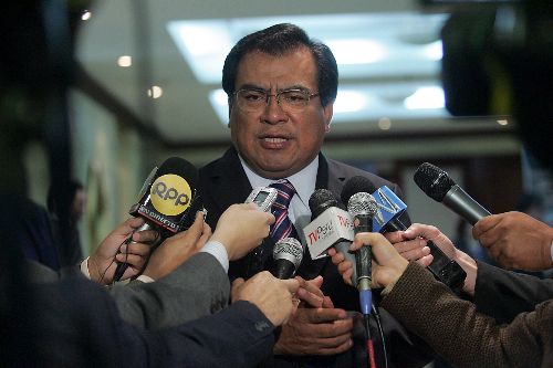 Presidente del Consejo de Ministros, Javier Velásquez Quesquén.