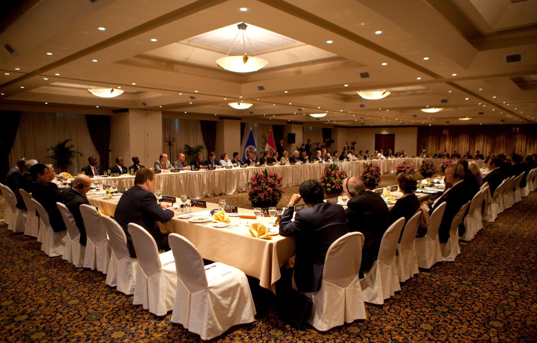 Reunión de la OEA, con representantes de los países observadores permanentes, en la sede del Swissotel. Foto: ANDINA/Alberto Orbegoso.