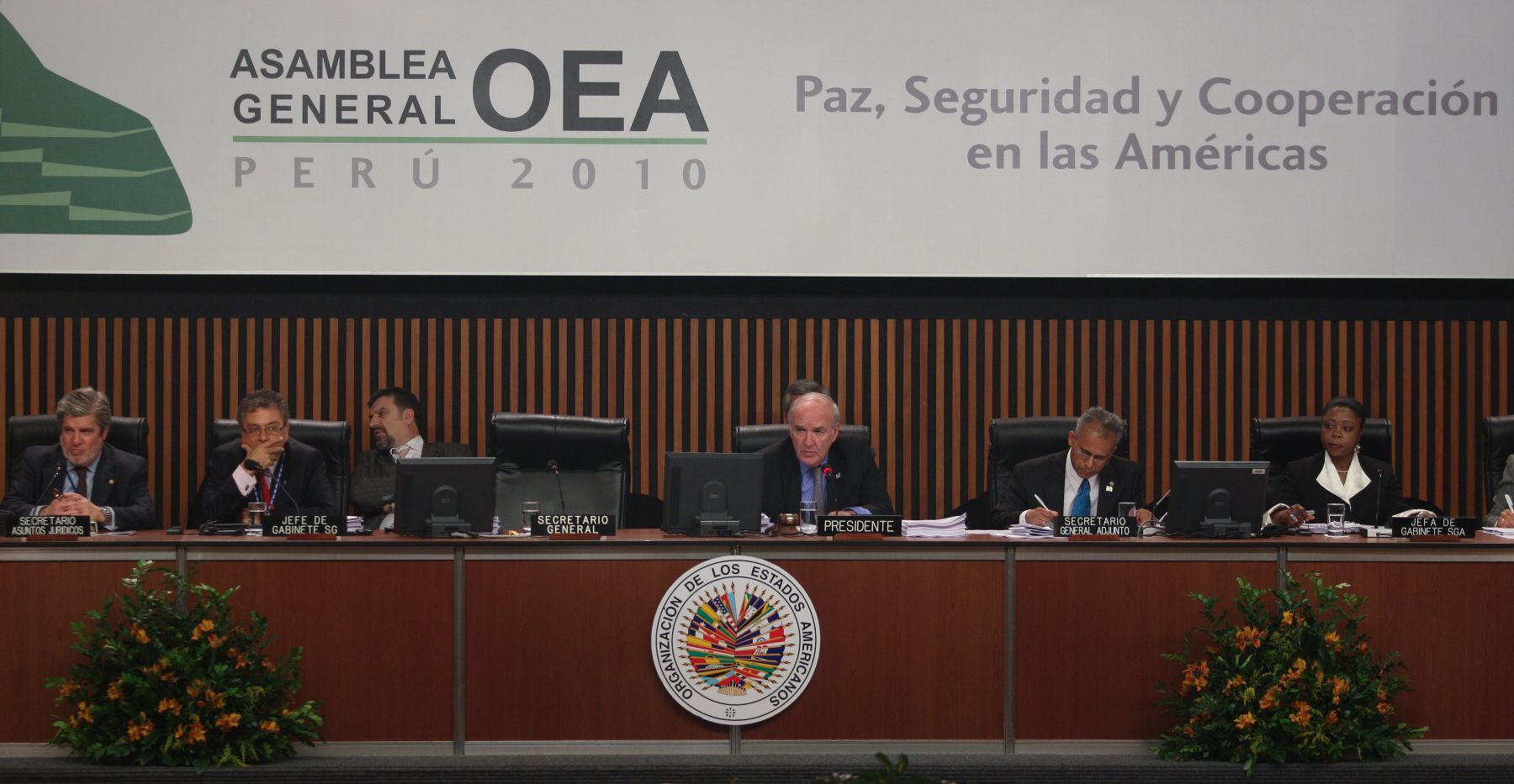 Canciller José Antonio García Belaunde clausuró la 40 Asamblea General de la OEA.Foto: ANDINA/Piero Vargas