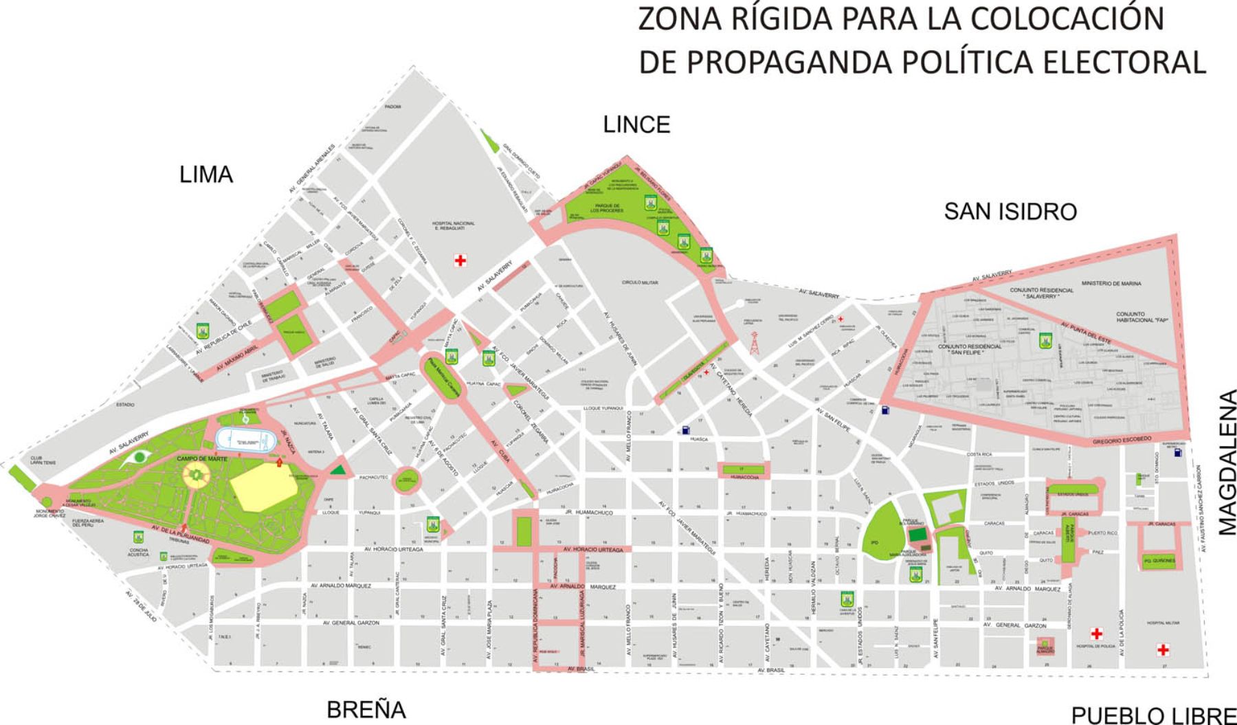 Plazas y parques de Jesús María son zonas rígidas | Noticias | Agencia ...