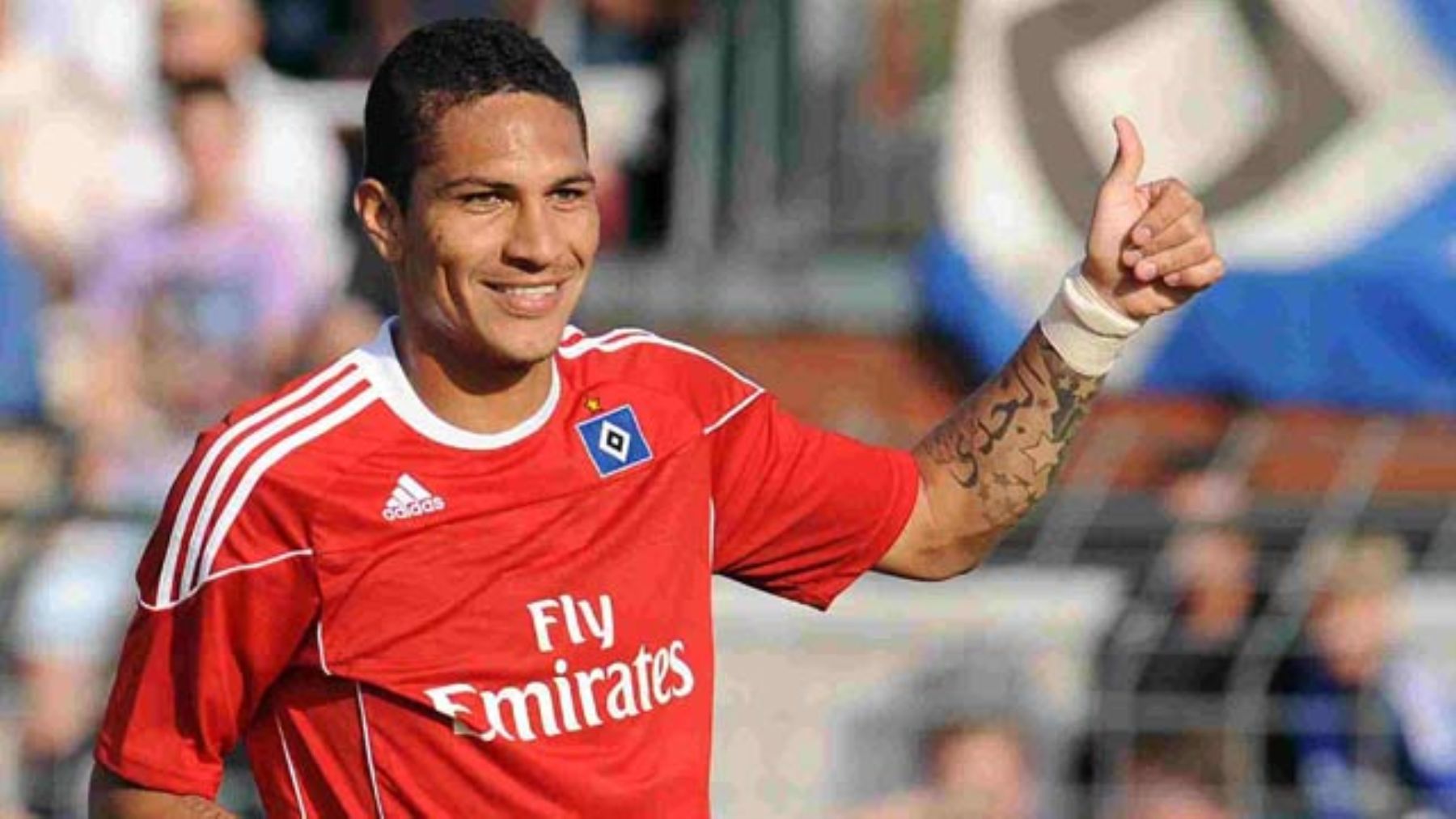 Delantero peruano del Hamburgo, Paolo Guerrero. Foto: Cortesía.