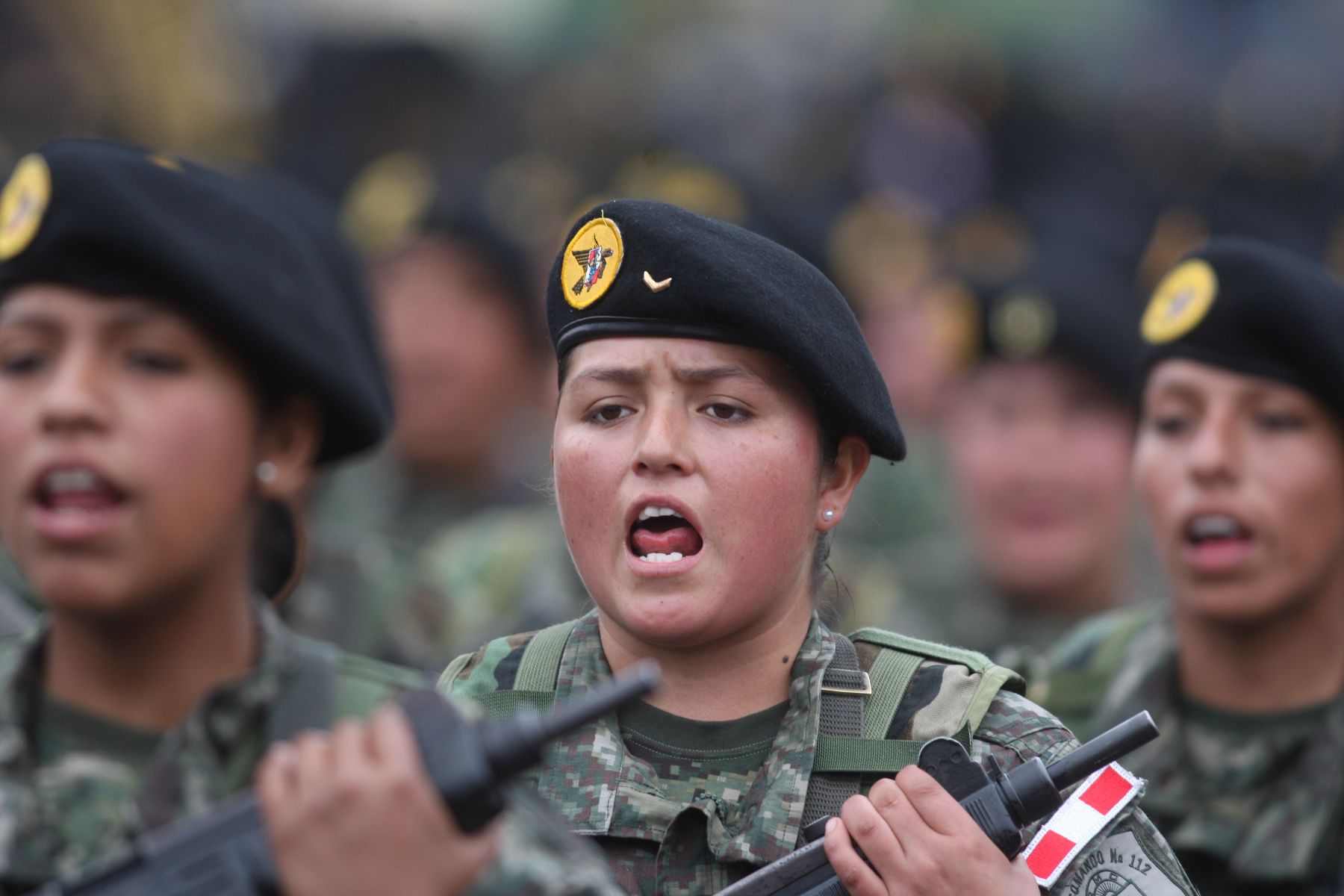 Las comandos del Ejército arrancaron aplausos de las graderías, durante el Desfile y Gran Parada Cívico Militar. Foto: ANDINA/Gustavo Sánchez.