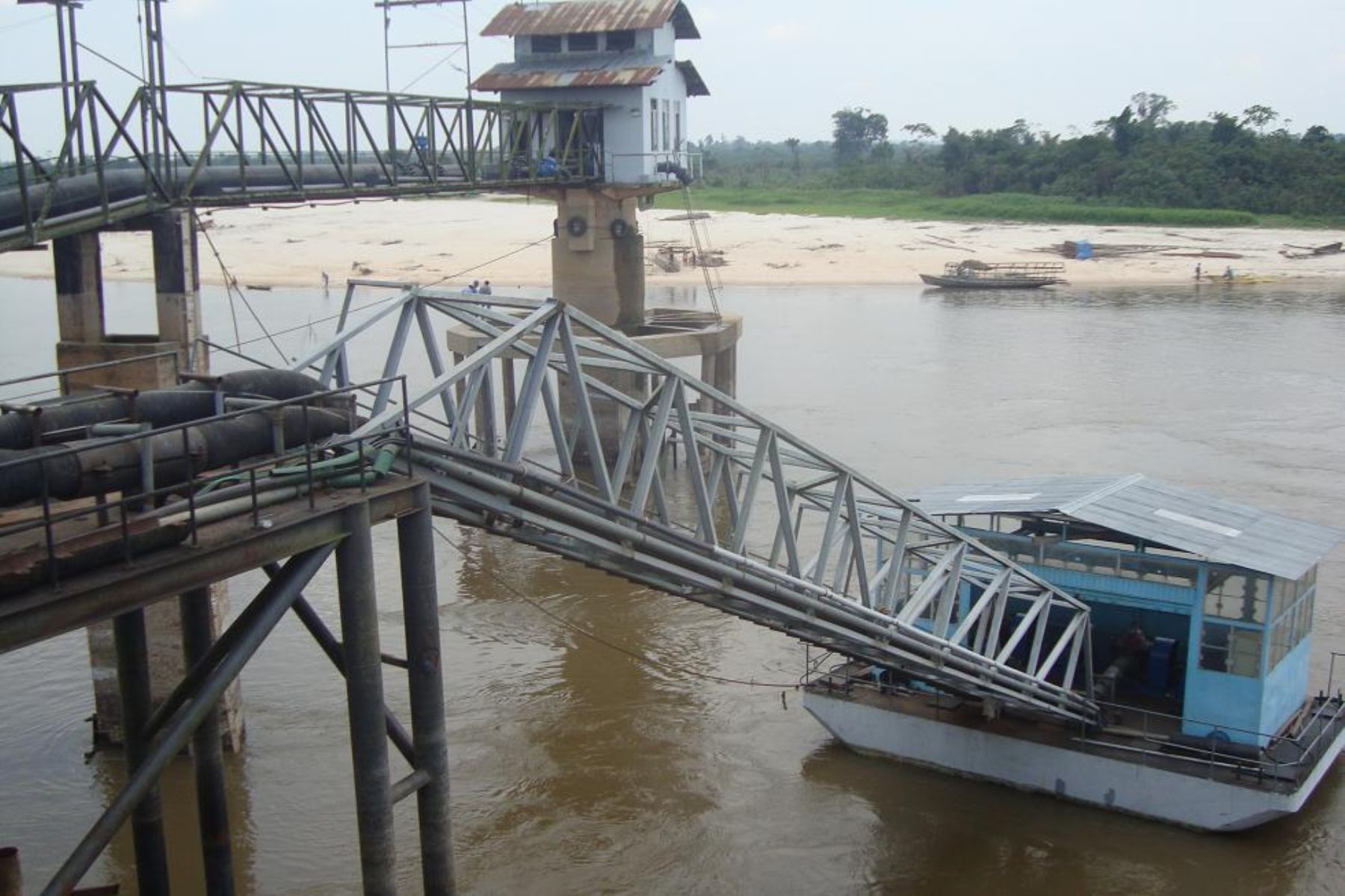 Preocupación en Loreto por irregular descenso en el nivel del río Amazonas. Foto: ANDINA