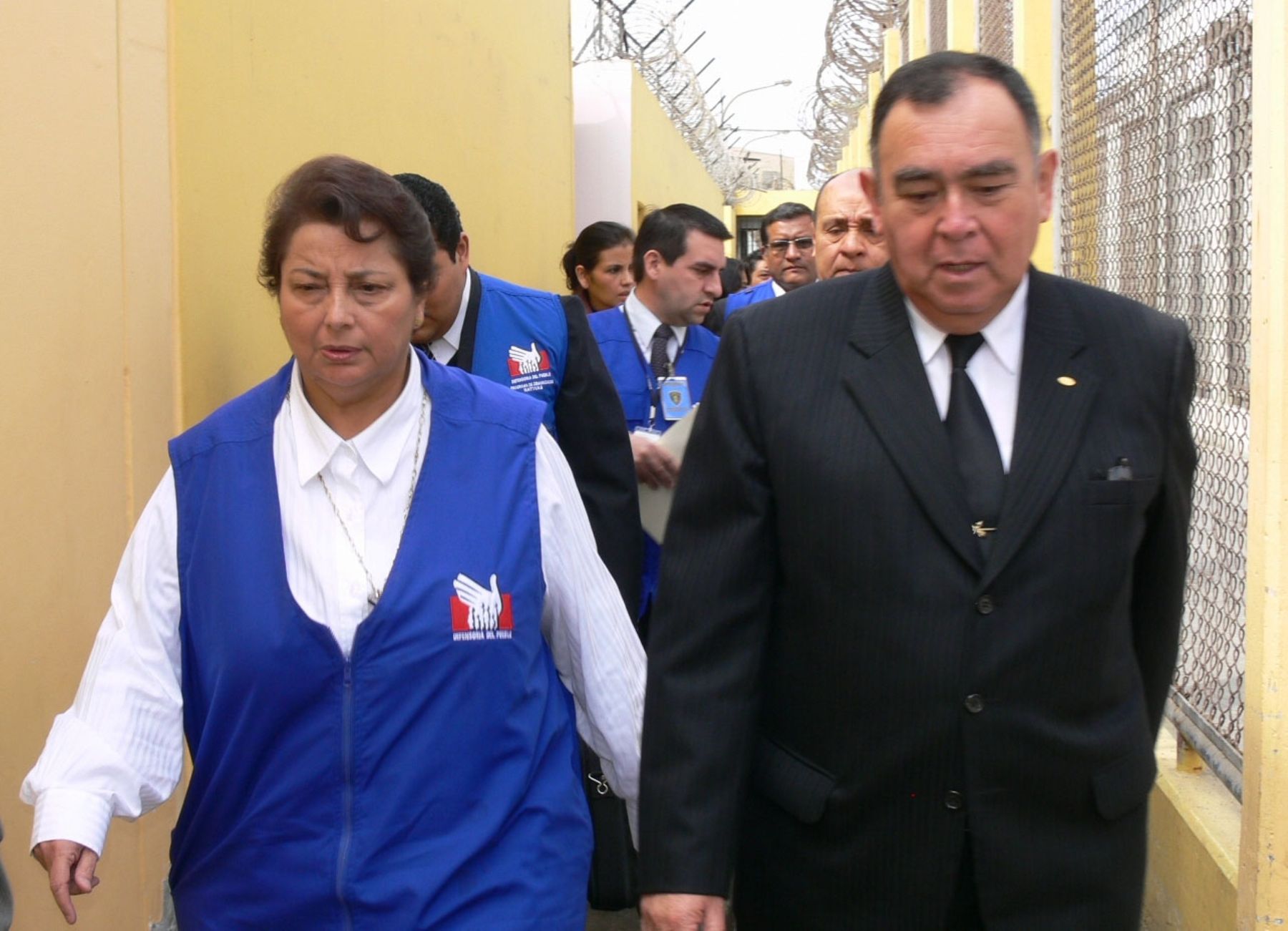 Defensora del Pueblo visita penal Sarita Colonia del Callao junto a presidente del INPE, Rubén Rodríguez Rabanal. Foto: Defensoría del Pueblo