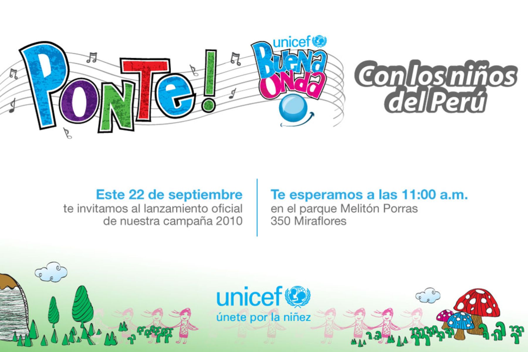 Unicef Perú lanza hoy la campaña “Buena Onda” en beneficio de niñez peruana. Foto: Andina/Difusión.