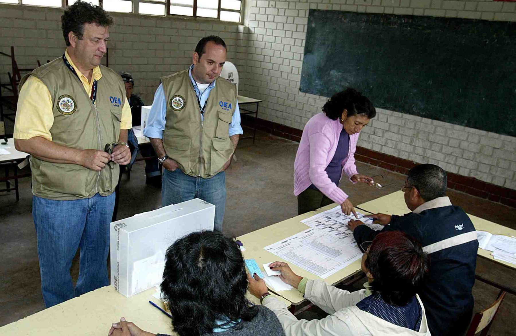 OAS election observers.