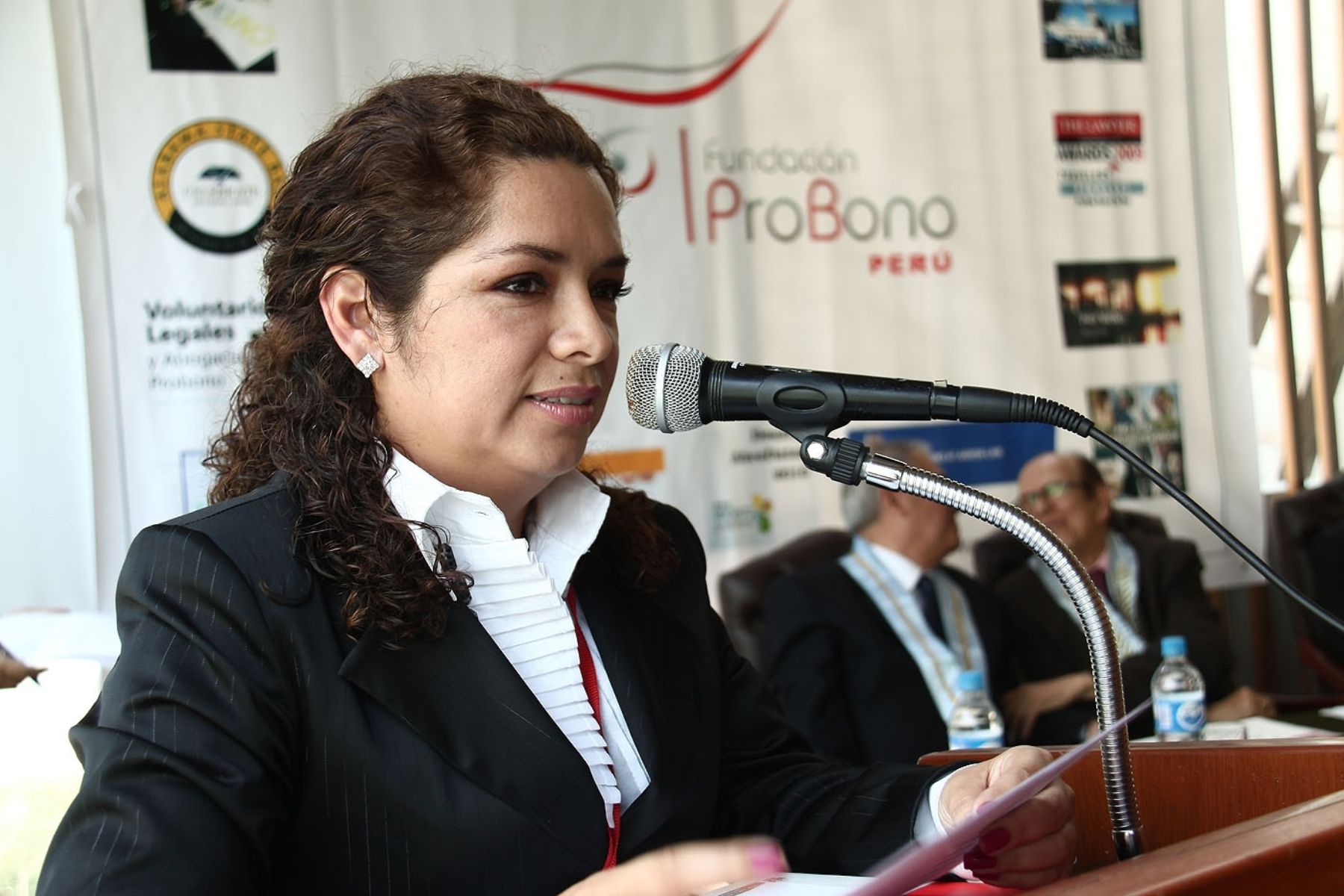 Diana Rodríguez Rodas, presidenta de la Fundación Pro Bono. Foto: Andina/Difusión.
