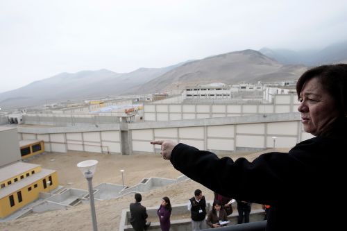 Ministra de Justicia, Rosario Fernández, inspeccionó culminación de obras en penal Piedras Gordas II. Foto: ANDINA/Jack Ramón.