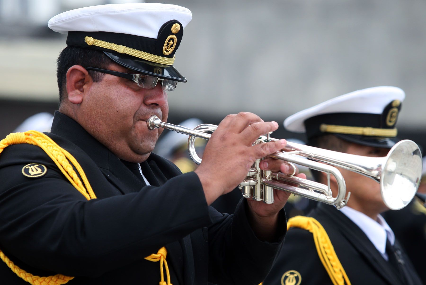 Ceremonia de aniversario por el Combate Naval de Angamos y creación de la Marina de Guerra del Perú en la Plaza Grau, en el Centro de Lima.
Foto: ANDINA/Gustavo Sánchez