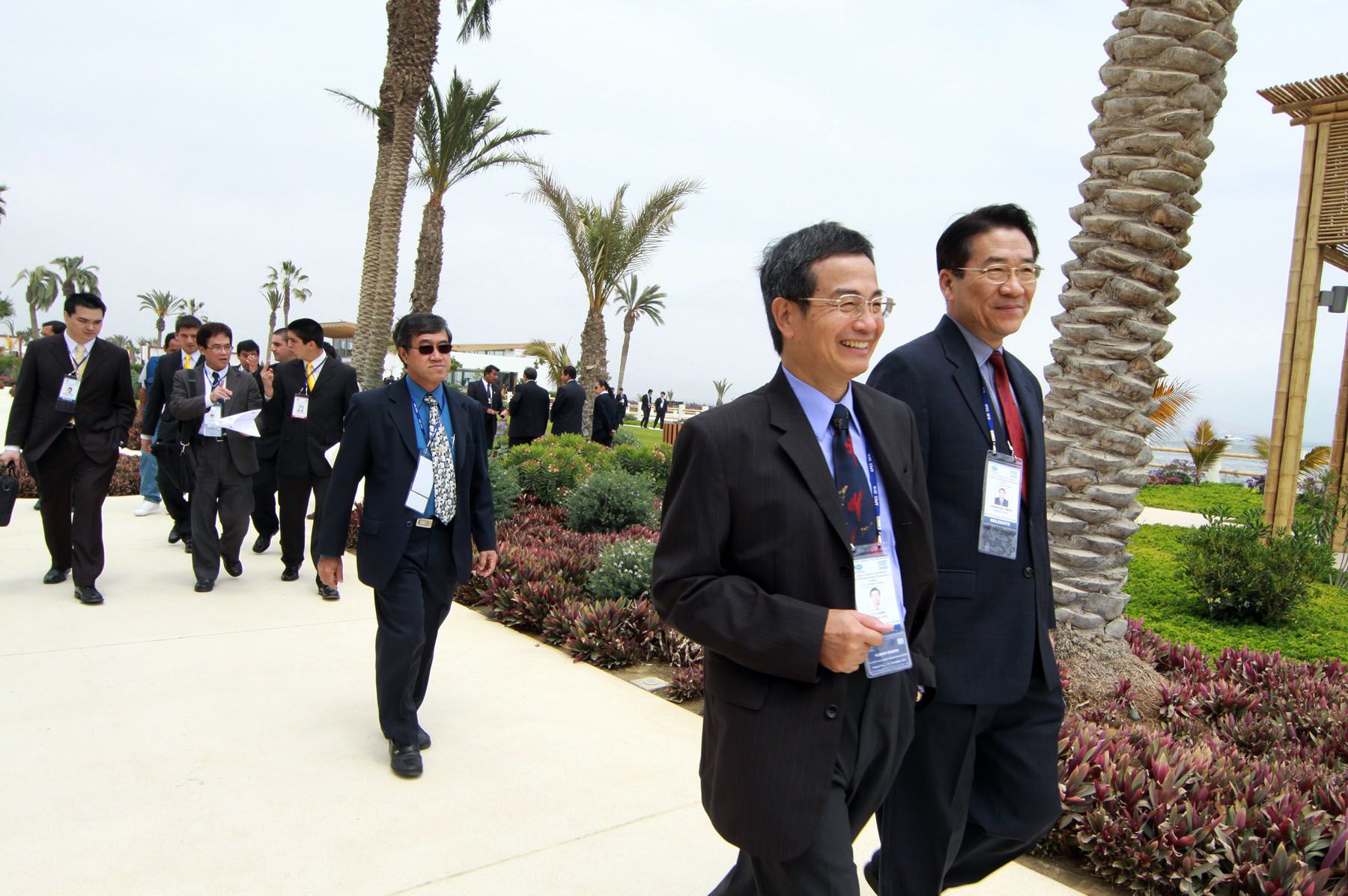 Representantes de los países miembros llegan a  Tercera Reunión Ministerial del APEC de los Océanos (AOMM3) en la Ciudad de Paracas en Ica. 
Foto: ANDINA/Carlos Lezama