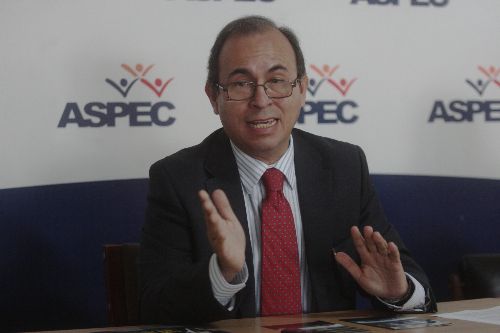 Presidente de Aspec, Crisólogo Cáceres. Foto: ANDINA/Juan Carlos Guzmán.