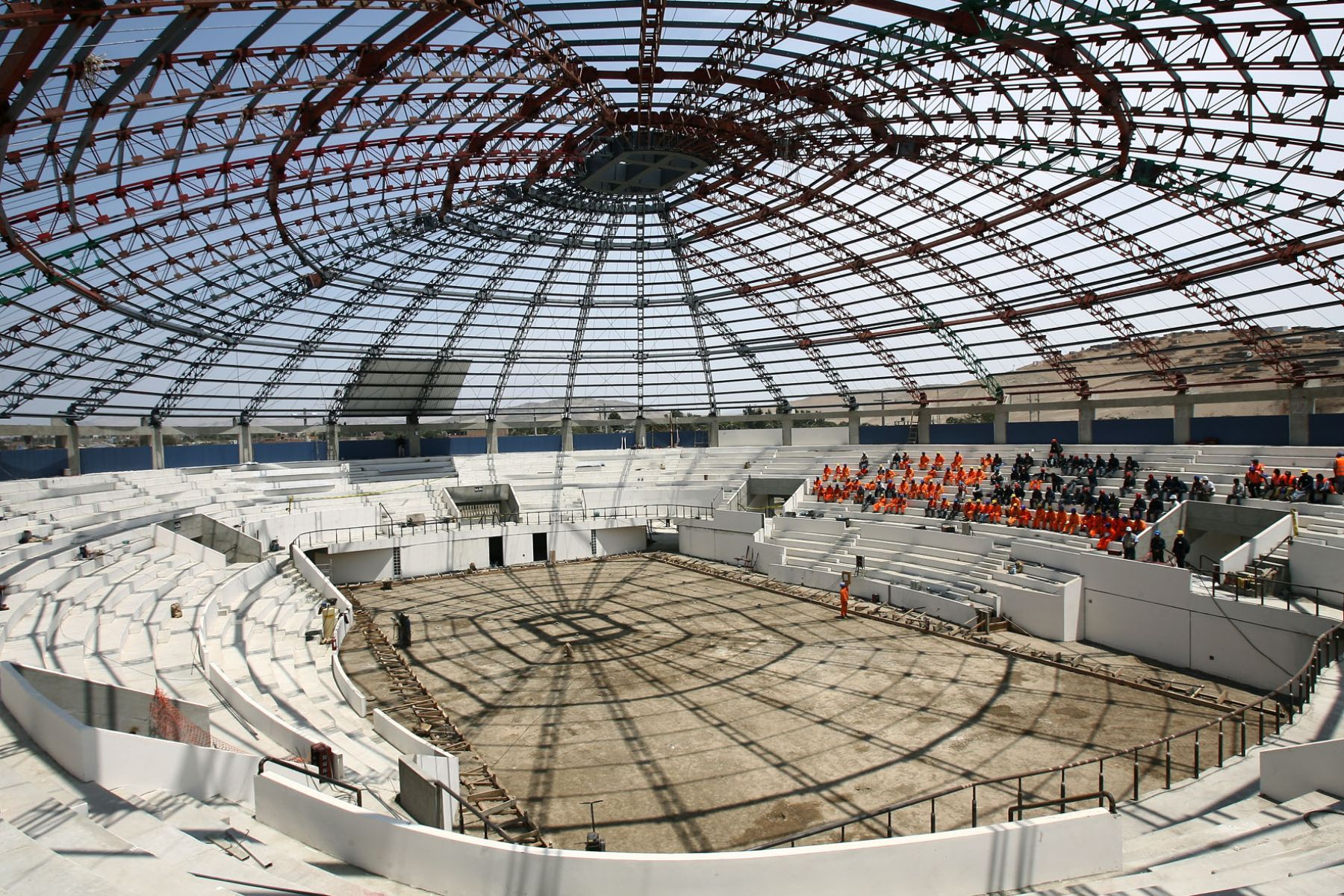 Parte de las instalaciones del Coliseo Cerrado de Huacho.