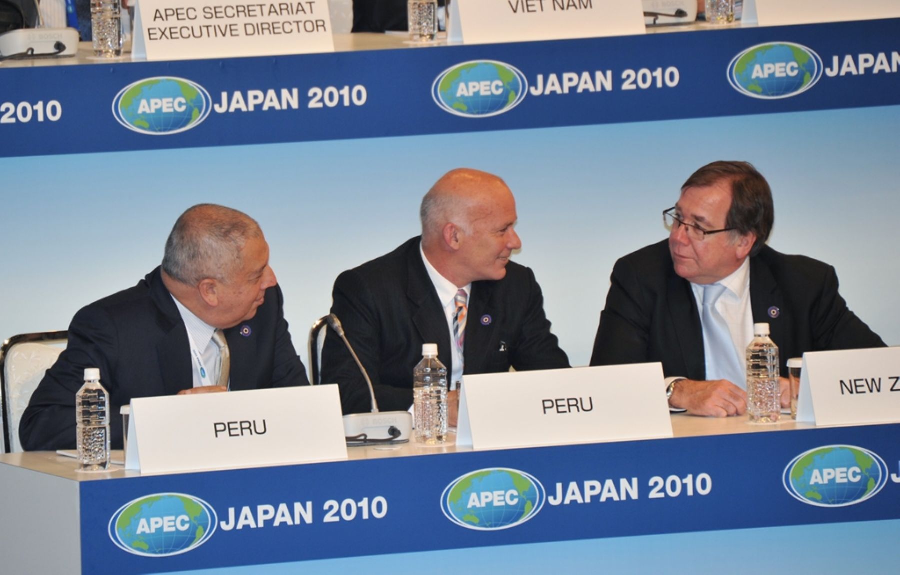 Ministro de Comercio Exterior y Turismo, Eduardo Ferreyros, en reunión de APEC en Japón. Foto: ANDINA/APEC Japón 2010.