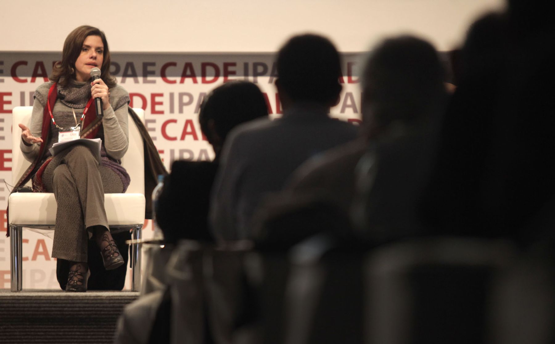 Ex ministra de Economía, Mercedes Aráoz en la Conferencia Anual de Ejecutivos 2010, que se realiza en la ciudad de Urubamba. 
Foto: ANDINA/Alberto Orbegoso