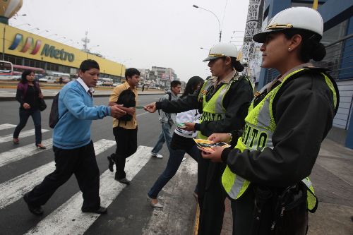 Policía de Tránsito. Foto: ANDINA/Juan Carlos Guzmán.