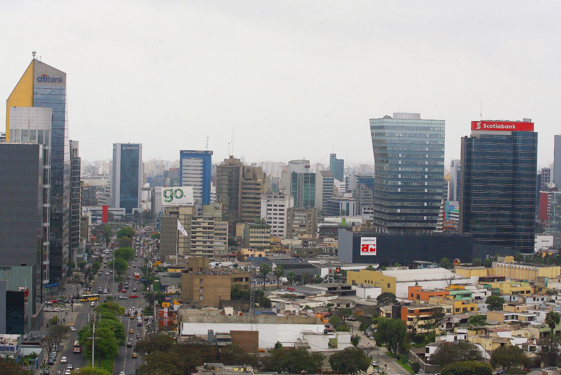 Vista del centro financiero de Lima. ANDINA/archivo
