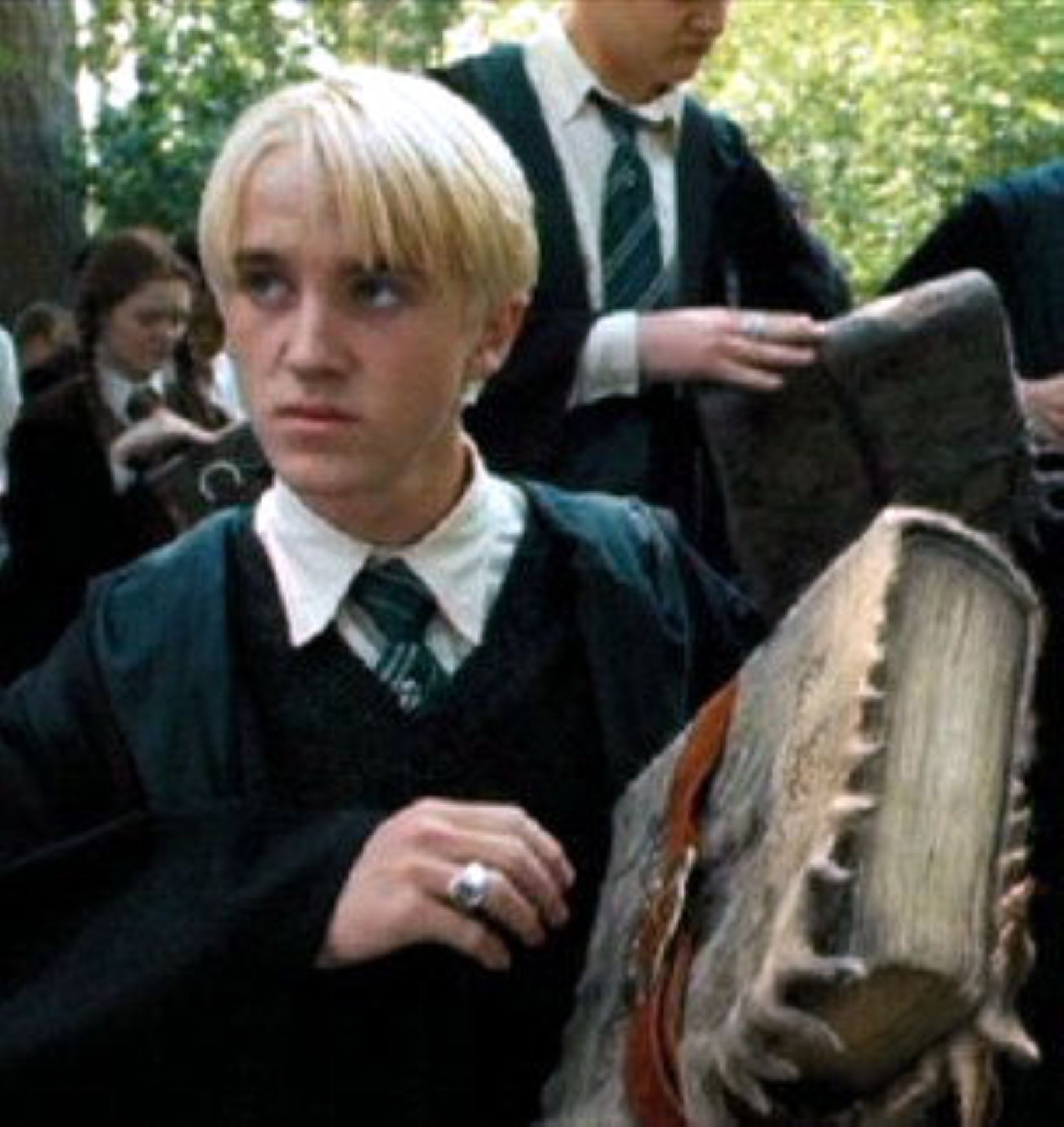 Draco Malfoy, personaje de la saga Harry Potter, interpretado por Tom Felton.