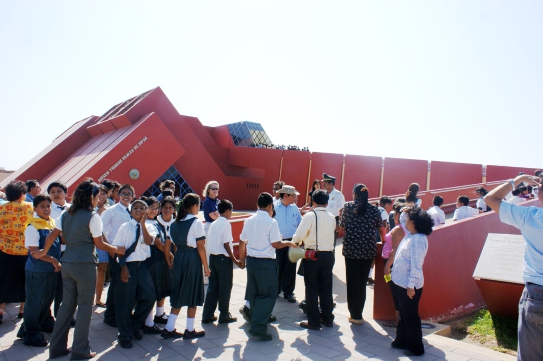 Visitantes del Museo Tumbas Reales de Sipán en Lambayeque. Foto: ANDINA/Difusión.