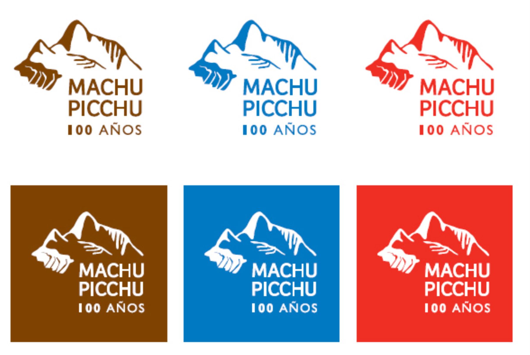 Logo de los 100 años de Machu Picchu para el mundo