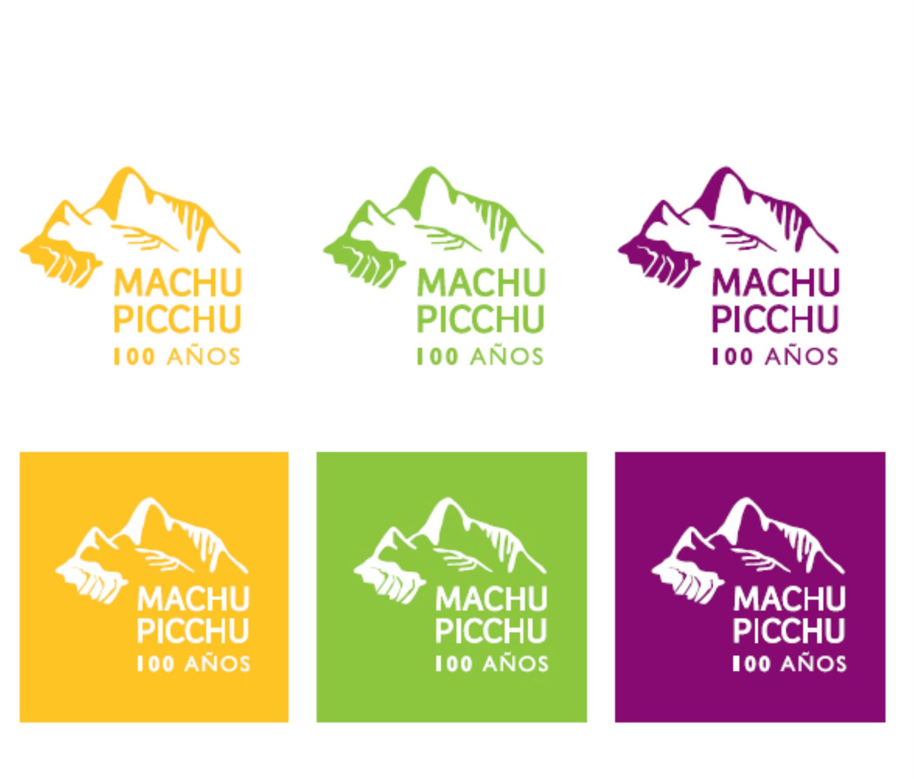 Logo de los 100 años de Machu Picchu para el mundo