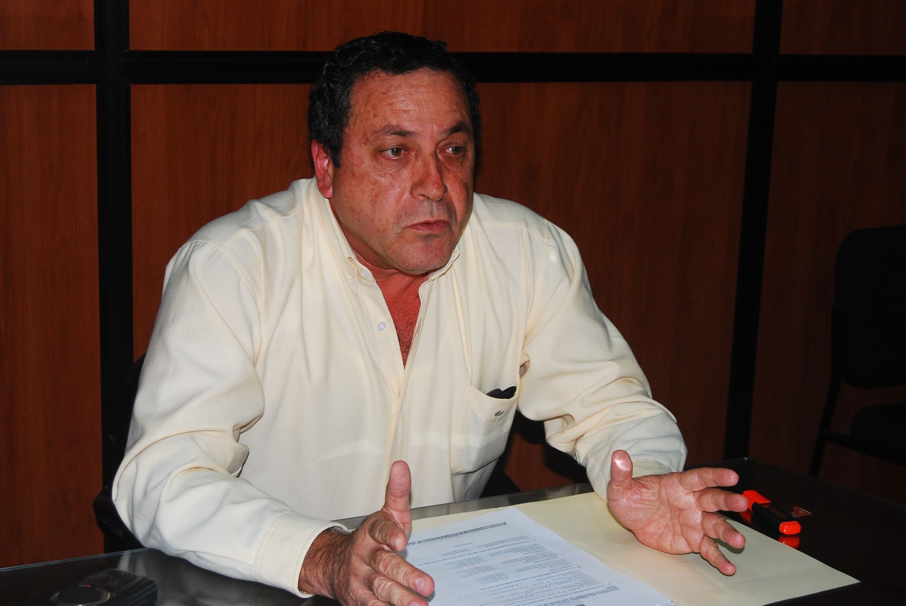 Javier Atkins, presidente regional de Piura. ANDINA/Difusión