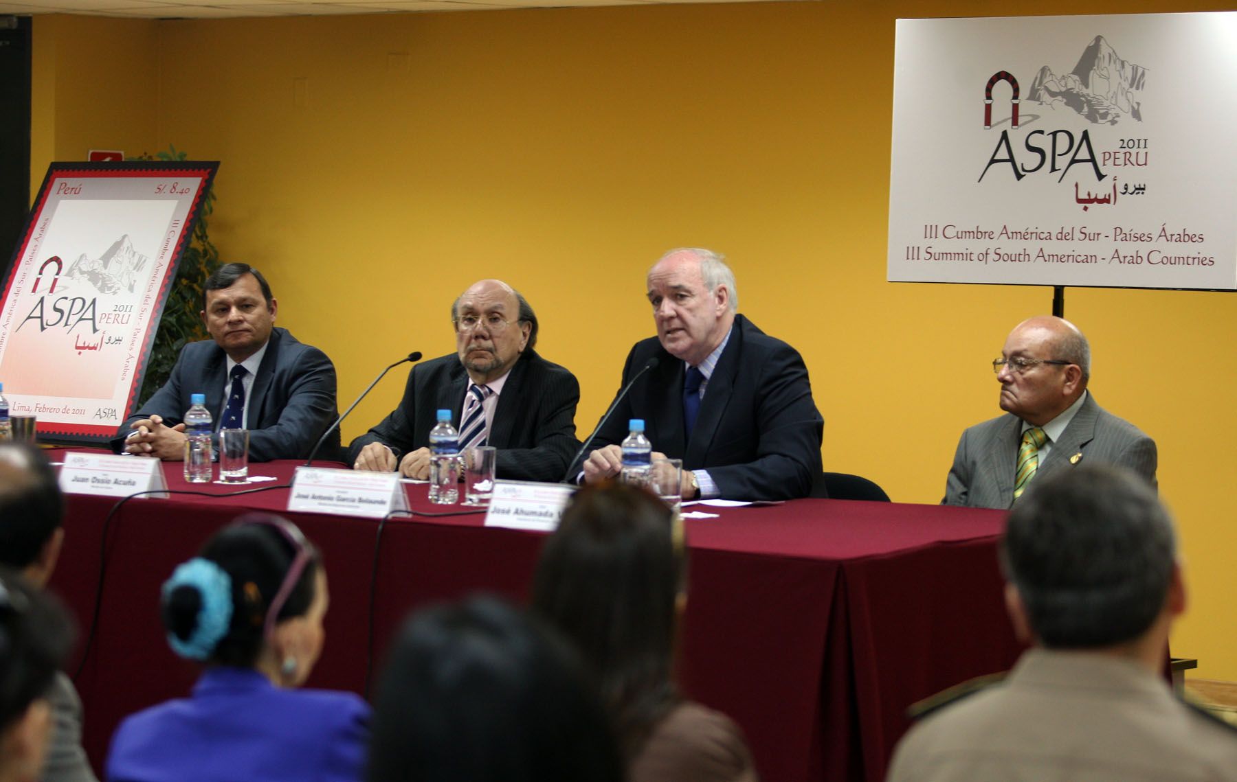 Ministro de Relaciones Exteriores, José García Belaunde, brinda detalles a la prensa sobre las actividades durante la III Cumbre ASPA. Foto: ANDINA/Gustavo Sánchez.