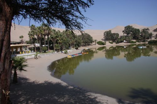 Laguna de la Huacachina en Ica. Foto: ANDINA/ Internet/ Medios
