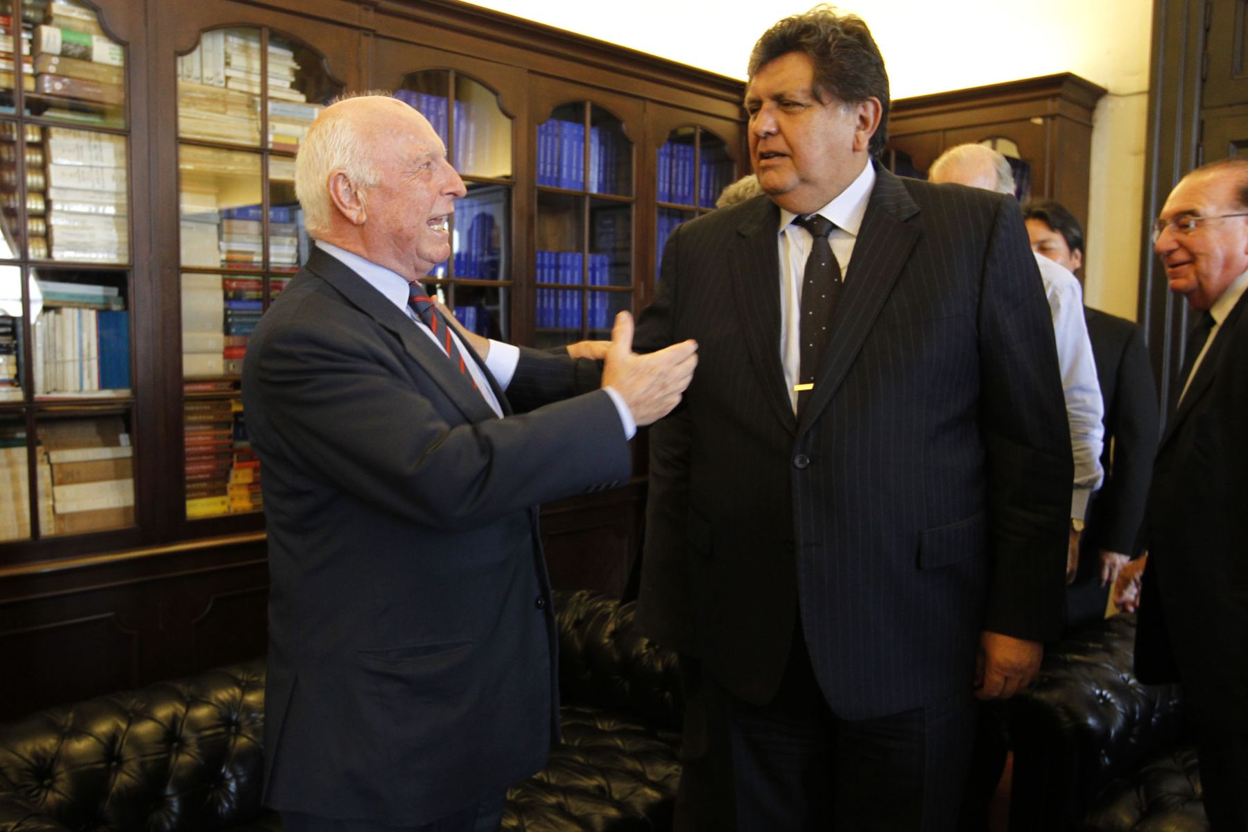 Presidente de la República, Alan García,  se reunió  con presidente del Consejo Directivo de Gerdau, Jorge Gerdau Johannpeter.
 Foto: Sepres.