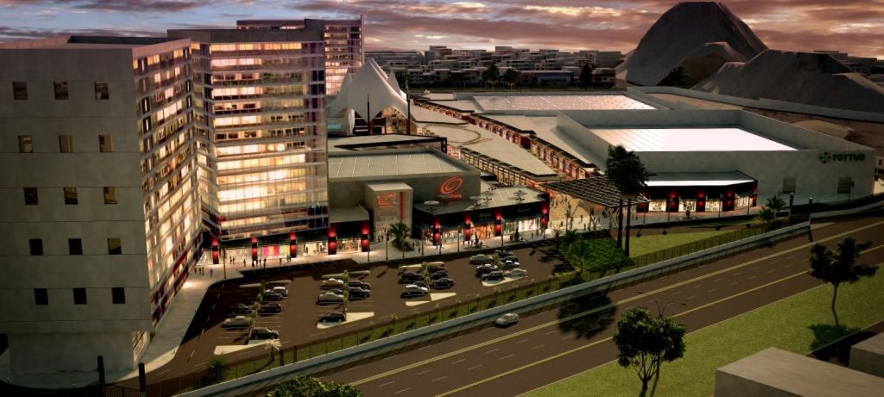 Proyecto de centro comercial Real Plaza Este que se construirá en Ate.