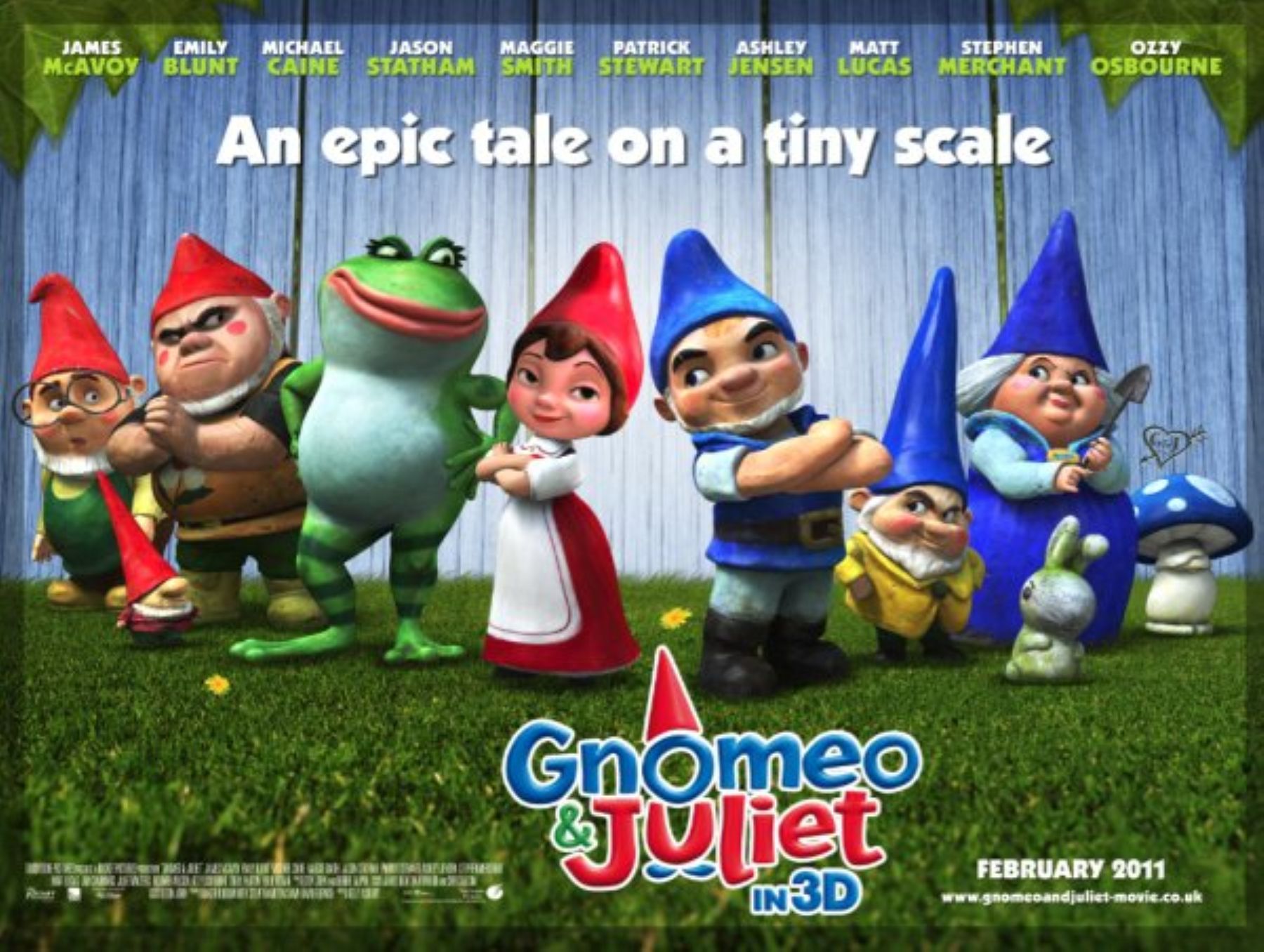 Afiche promocional de la película Película Gnomeo y Julieta