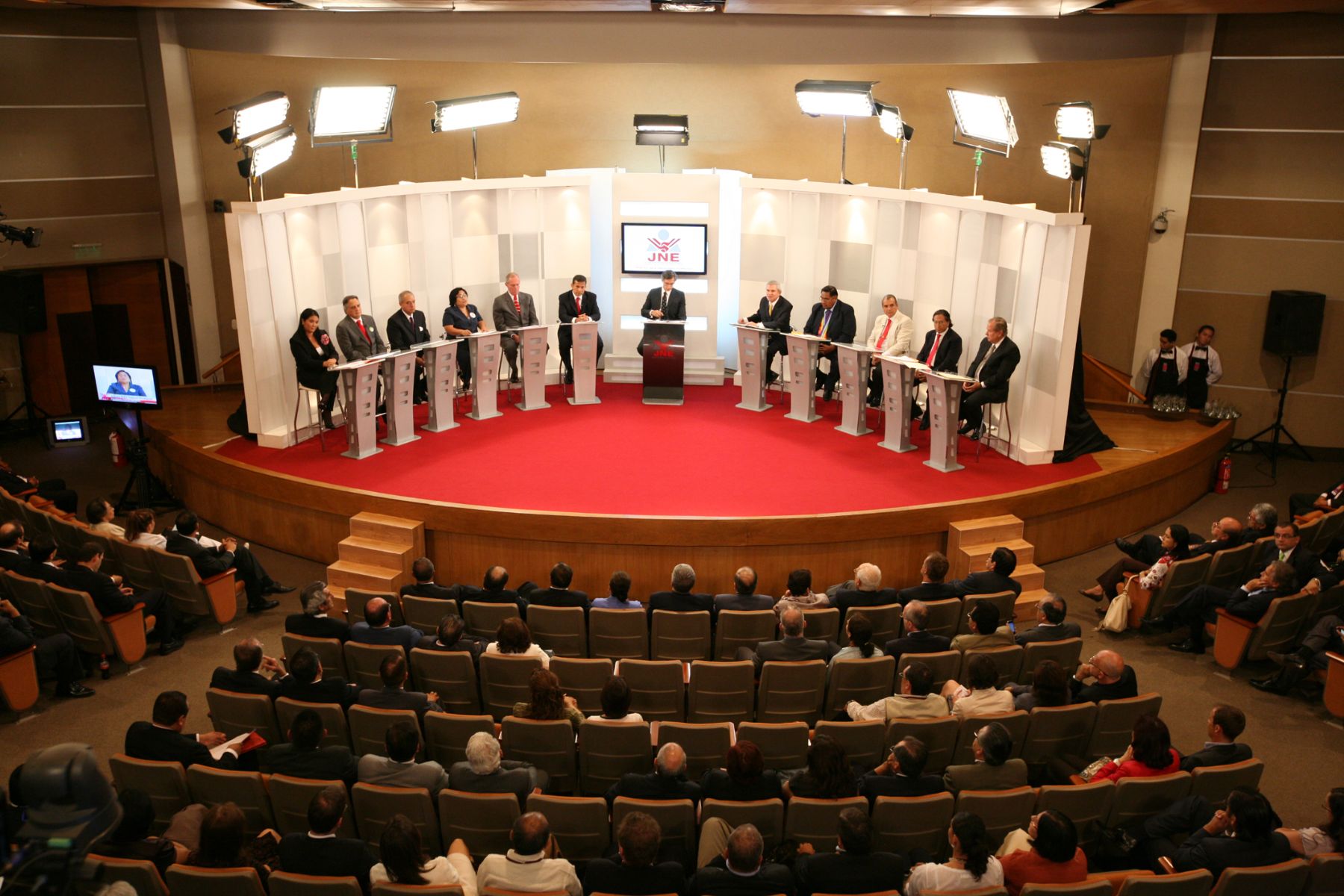 Debate técnico organizado por el JNE. Foto: ANDINA/ JNE/Archivo