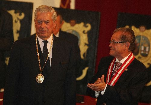 Nobel Literature laureate, Peruvian Mario Vargas Llosa, was honored by Peru